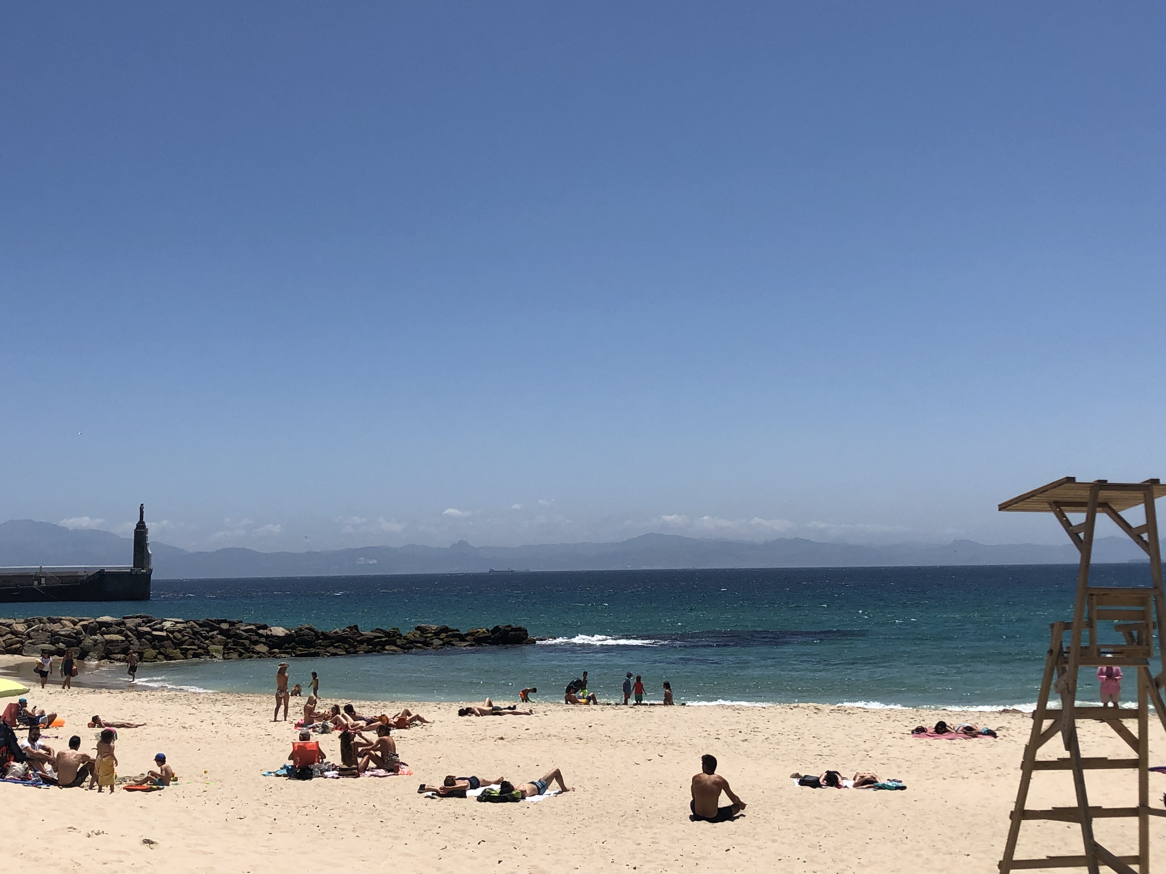 Playa Chica de Tarifa, l'Afrique au fond